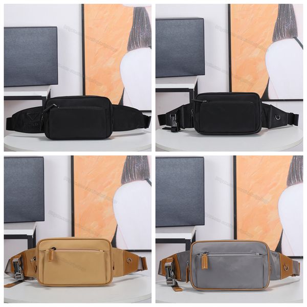 

5a mens and womens waist bags fanny pack designer chest strap handbag clutch adjustable nylon bag belt buckle 2vl977 zipper closure chest po