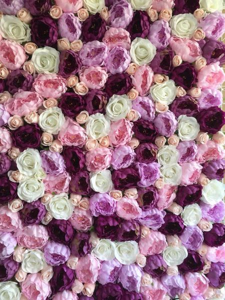 

artificial peony rose wall for wedding background decoration and road draw / lawn pillar decorative flowers & wreaths