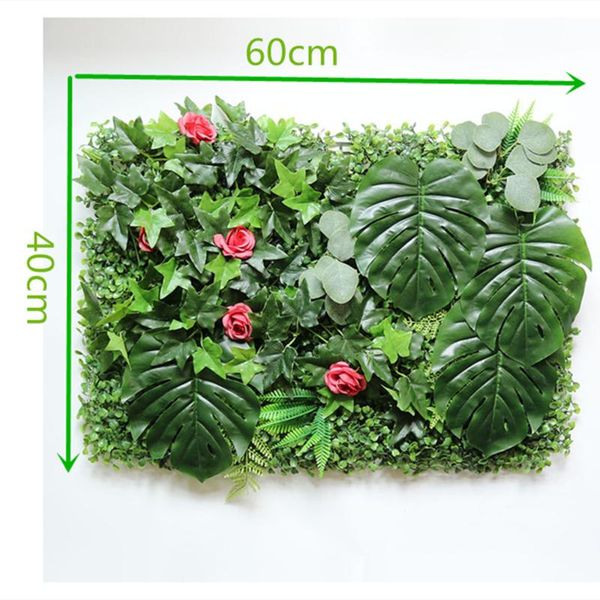 

40x60cm green grass artificial turf plants garden ornament plastic lawns carpet wall balcony fence for home decor decoracion decorative flow