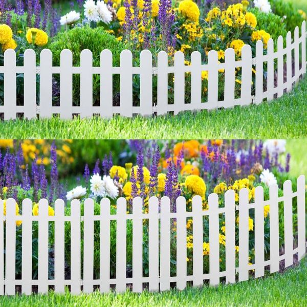 

fencing, trellis & gates 5pcs detachable plastic fences courtyard garden fence kindergarten flower vegetable diy lawn edge border decor
