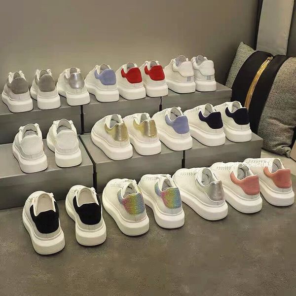 

mens womens casual shoes lace up flat comfort pretty trainers daily lifestyle luxury with box size eur 35-45 sneakers, Black