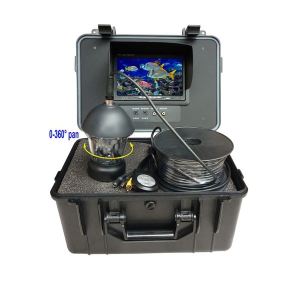 

20m cable underwater fishing camera 360 degree 7" lcd rotating ccd 600tvl fish finder ip cameras