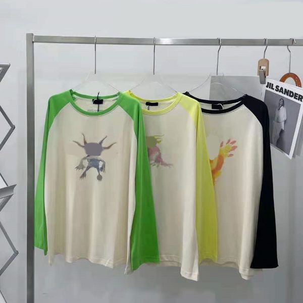 

high version 2021 autumn new fashion we11 little monster color youth vitality leisure comfortable breathable couple long sleeve, White