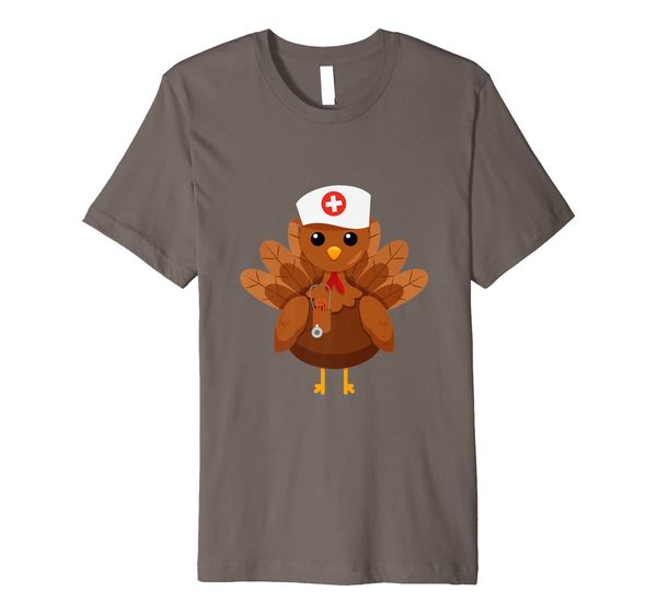 

Thanksgiving Nurse Turkey Cute Family Gift Men Women Funny Premium T-Shirt, Mainly pictures