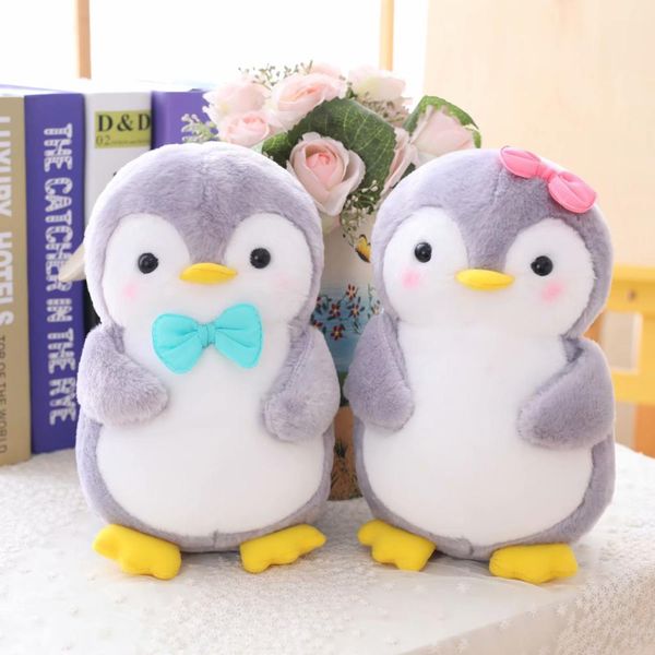 

cute penguin plush animal 25/45cm holding food couple penguins family fuzzy little plushie for children gift