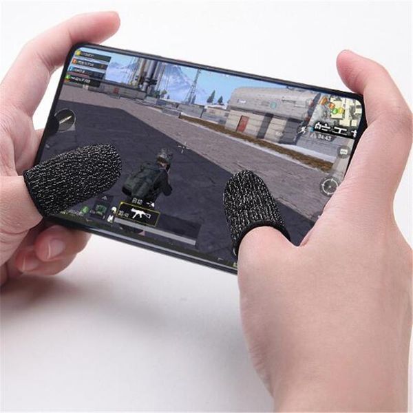 

game controllers & joysticks 2pcs/pair full touch screen pubg gamepad fingertips sweat-proof anti-static mobile phone tablet finger sleeve g