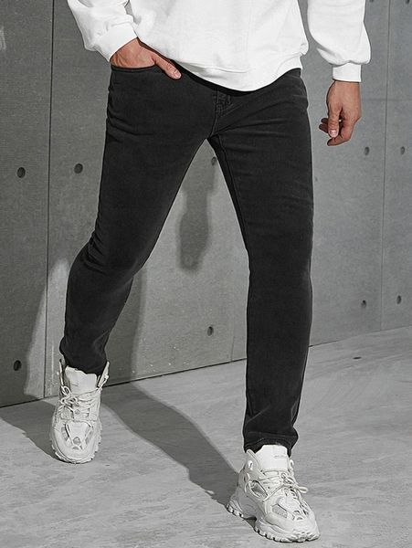 

men slant pockets skinny jeans g0xp#, Blue