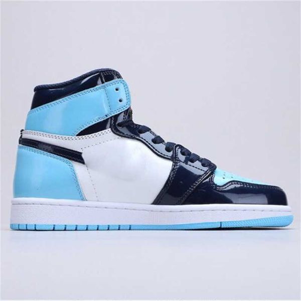 

1 men's women's basketball shoes jumpman 1s dark mocha university blue sneaker trainers size 36-463tat