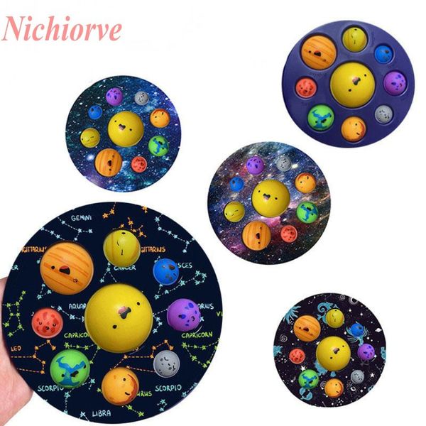 

dhl shipping eight planet fidget toys push bubble early education decompression finger pressing bubble children bathroom toy birthday gifts