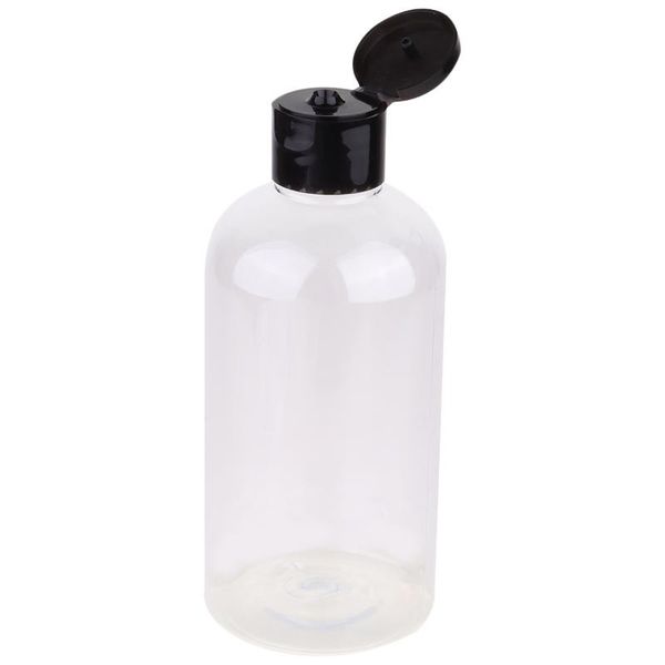 

storage bottles & jars 6pcs 250ml cover plastic bottle transparent cosmetic portable empty lotion with black for