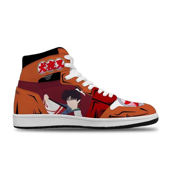 

2021 japanese anime inuyasha diy cosplay running non-slip leisure shoes for man trend sneakers high basketball shoes non slip