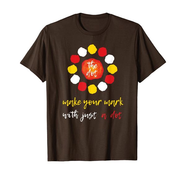 

make-your-mark for international dot-day t-shirt, White;black