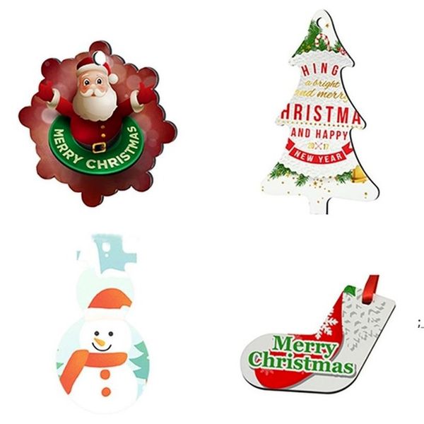 

sublimation blank mdf snowflake pendant christmas tree ornaments hanging decoration transfer printing diy blanks consumable e13