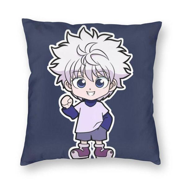

shonen anime manga cushion cover x killua zoldyck throw pillow case for car cool pillowcase decoration cushion/decorative
