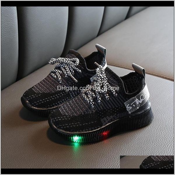 

baby maternity drop delivery 2021 childrens sports autumn net red fashion boy coconut shoes girls mesh light kids sneakers 201123 zefho, Black;red
