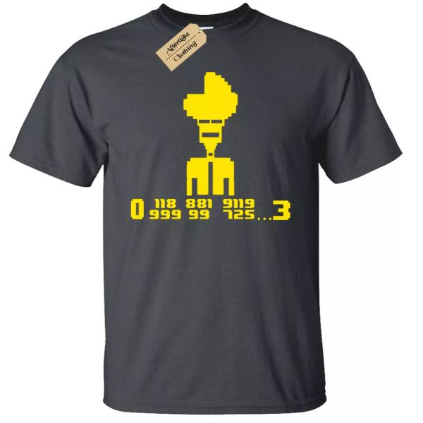 

it crowd number mens t-shirt funny moss, White;black