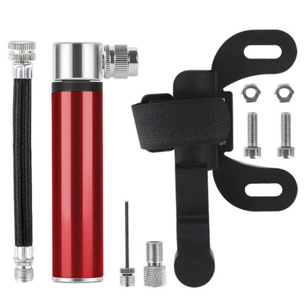 

bike pumps teplte manual mini portable bicycle aluminum alloy inflator basketball football