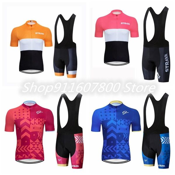 

team summer mens cycling short sleeve jersey black bib shorts sets breathable mountain bike outfits road bicycle uniform racing, Black;blue