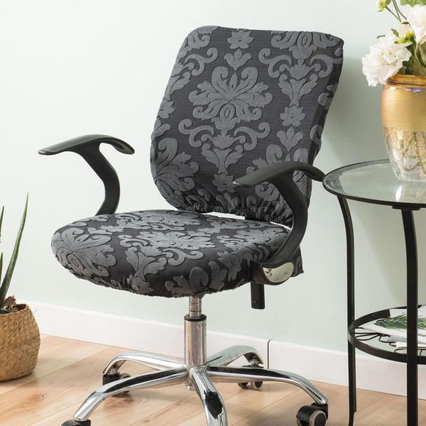 

chair covers thick plush cover removable spandex anti-dirty computer seat protector for dining room office housse de chaise slipcovers