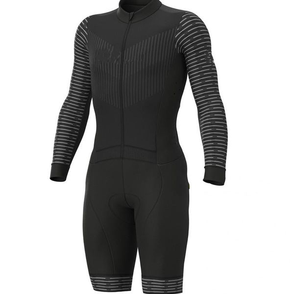 

racing sets 2021 triathlon suit women's cycling skinsuit long sleeve bike wear jumpsuit bicycle set maillot trisuit apparel, Black;blue