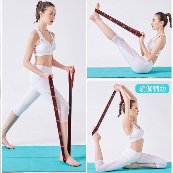 

resistance bands 2021 digital yoga rally belt polyester latex elastic latin dance stretch loop pilates gym fitness band