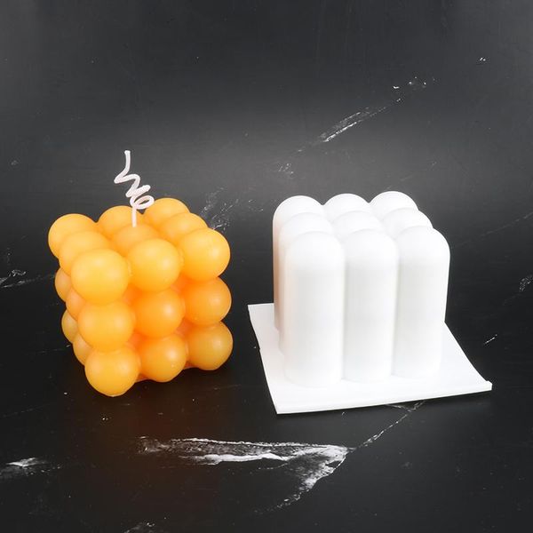 

craft tools 3d cube candle mold silicone molds for diy home dec 6*6*6cm making handmade wax lz80