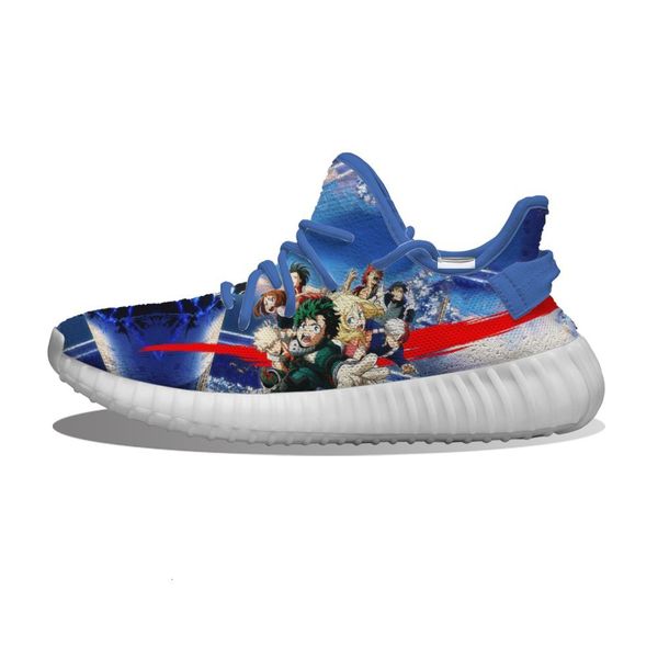 

diy custom anime-my hero academia running shoes mesh printed mens womens trainers outdoor sports sneakers we1c