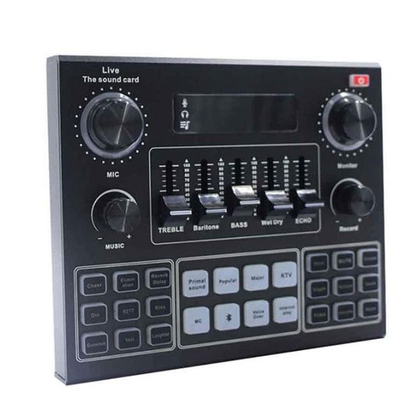

bluetooth professional live sound card reverb effect condenser stream set studio recording equipment cards