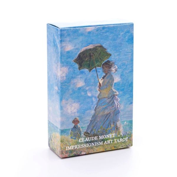 

new claude monet impressionism art 78 tarot party board game deck fortune-telling oracles card