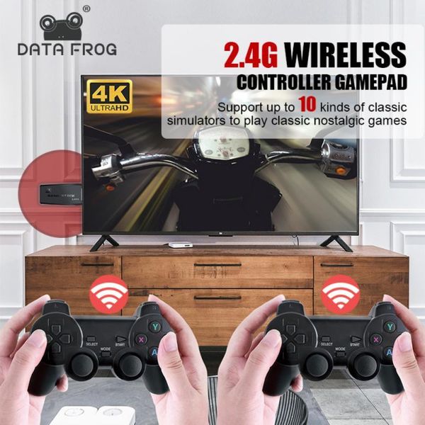 

built in 3000/10000 classic retro games 2.4g dual wireless controller for ps1/n64 hdm portable players game