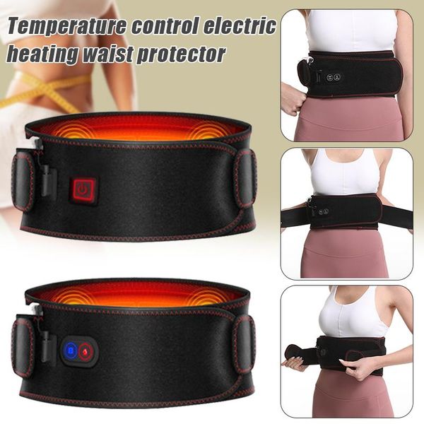 

heating belt menstrual cramps relief period pain electric warming for women ed889 waist support, Black;gray