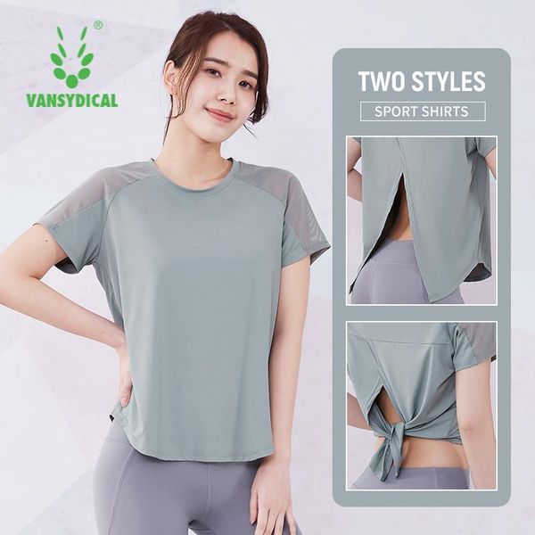 

summer running shirt women solid short sleeve mesh patchwork yoga gym clothing fitness sportswear workout jerseys, Black;blue