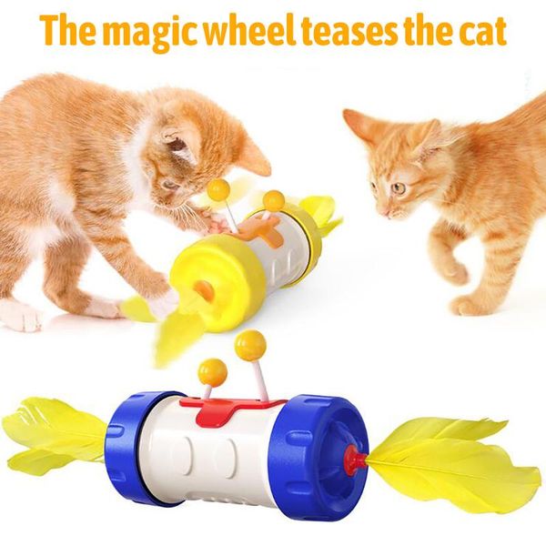 

cat toys toy pet supplies funny stick rod tumbler feather fighting ball tease feathers intelligence