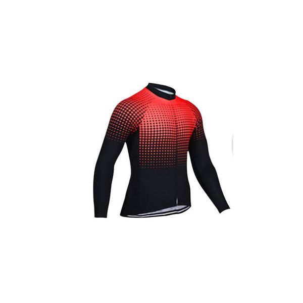 

racing jackets 2021 cycling jersey men's long sleeve race road shirt sweat absorbent, Black;red