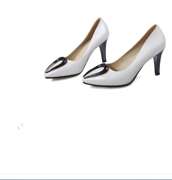 

women's shoes in spring and autumn high fine heel pointed end@366, Black