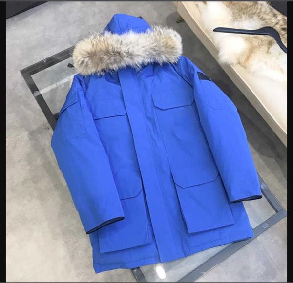 

21mens down jacket parkas winter cold outerwear protection outdoor windproof coat with keep warm and comfortable thicken fur, Black