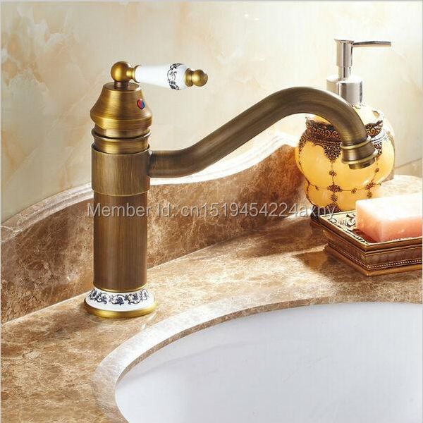 

bathroom sink faucets gizero antique faucet mixer deck mounted brass taps gi19