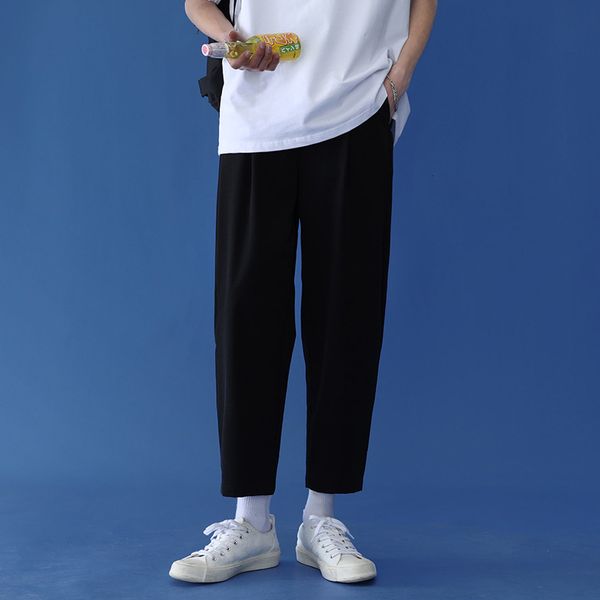 

men's pants joggers harem pant black comfortable summer man casual streetwear loose trouser japanese fashion for men swtu