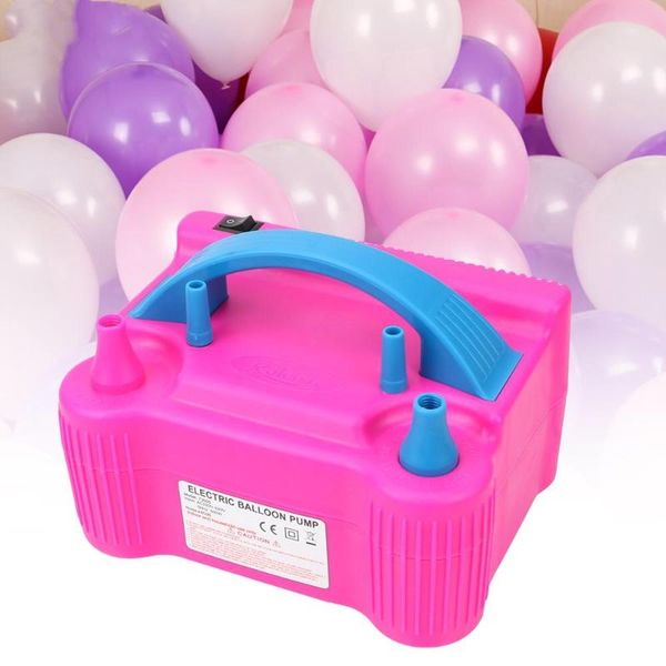 

party decoration electric balloon air pump inflator dual nozzle machine blower for portable eu plug inflatable