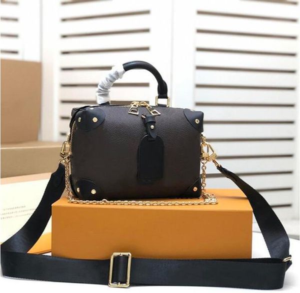 

petite malle shoulder strap luxury womens removable totes purses bag designer handbag bags souple m45531 m45571 women sppdv