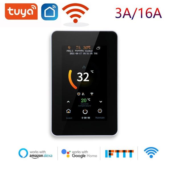 

smart home control tuya wifi thermostat electric floor heating water gas boiler temperature voice remote controller for google alexa