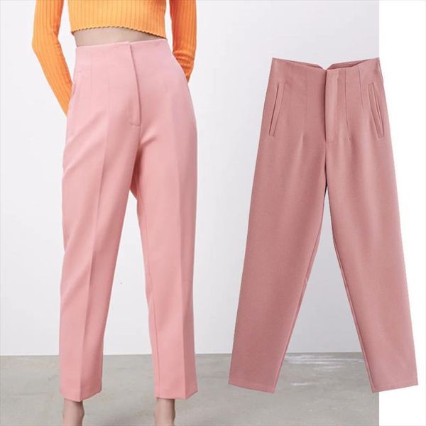 

pantalones de oficina profesionales women pants para mujer, pantaln elegante, color caramelo, harajuku, ajustados, cintura alta, a la moda, Black;white