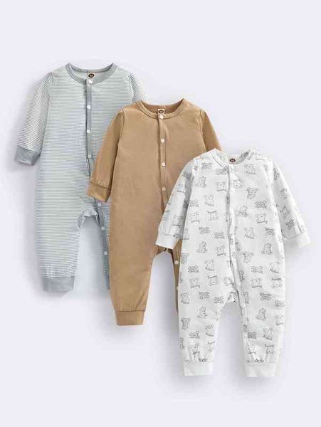 

baby 3pcs cartoon graphic striped button front jumpsuit she, Blue