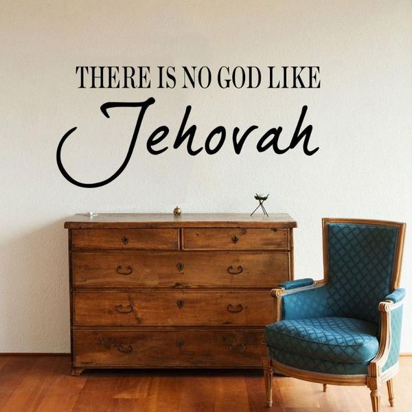 

wall stickers there is no god like jehovah sticker quotes living room bedroom decor bible verse jesus religion decal p417