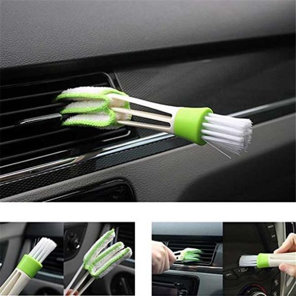 

car sponge auto kit air outlet double-end cleaning brush instrument panel seams household dust cleaner kits