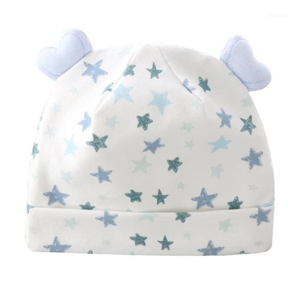 

caps & hats cute baby infant hat printed all-match skin friendly born beanie summer cap accessories11, Yellow