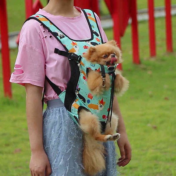 

pet bag out dog cat canvas denim printed chest backpack, Black;red
