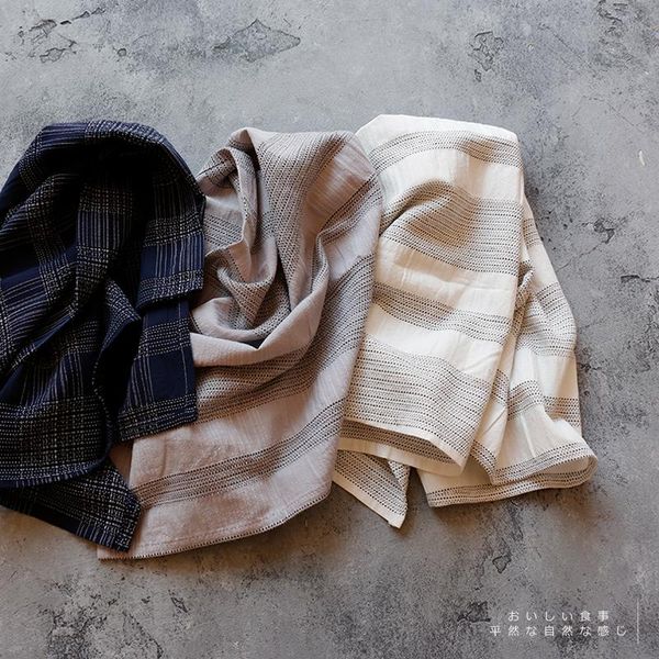 

table napkin blue simple style striped jacquard cotton napkins 60x42cm