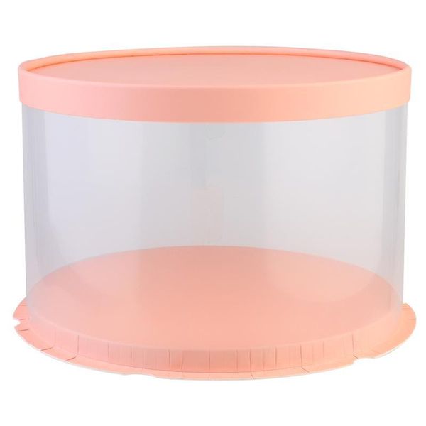 

other bakeware 1 pc plastic boxes cake box paper lid for wedding packaging kitchen storage birthday party gift