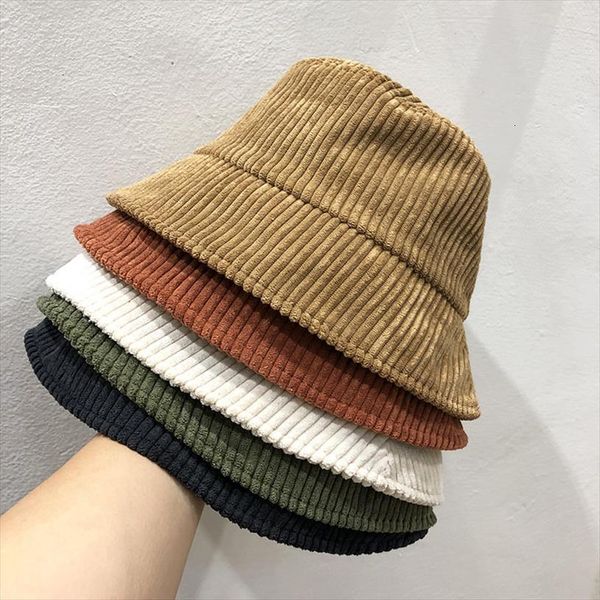 

fashion summer fall classic corduroy bucket hat outdoor panama harajuku fishing hats for female male casual cap, Blue;gray
